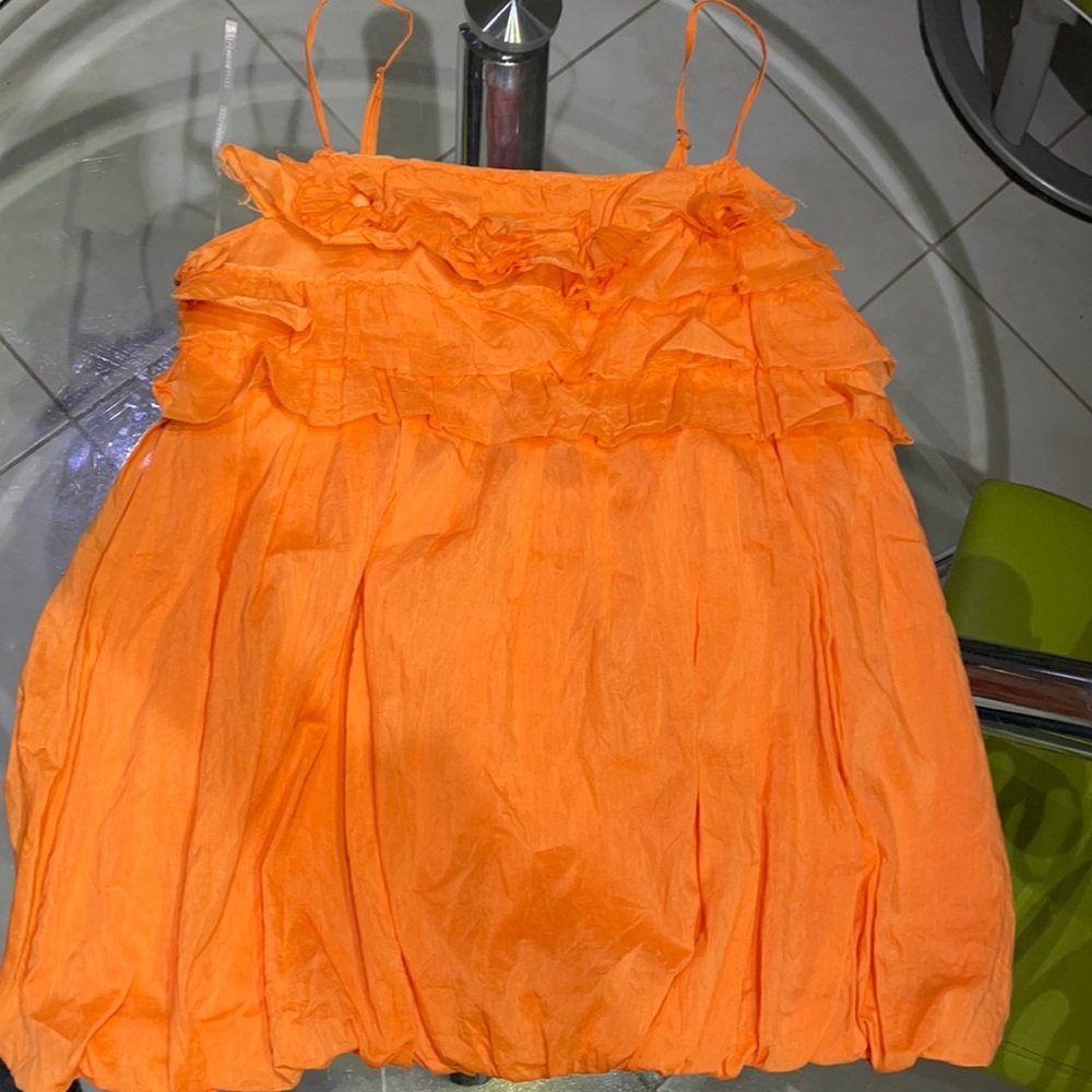 XXI orange blouse